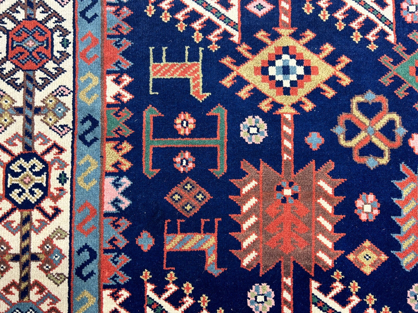 5'10"x8'9" Hand-Knotted 100% Wool Carpet - Kazak Area Rug