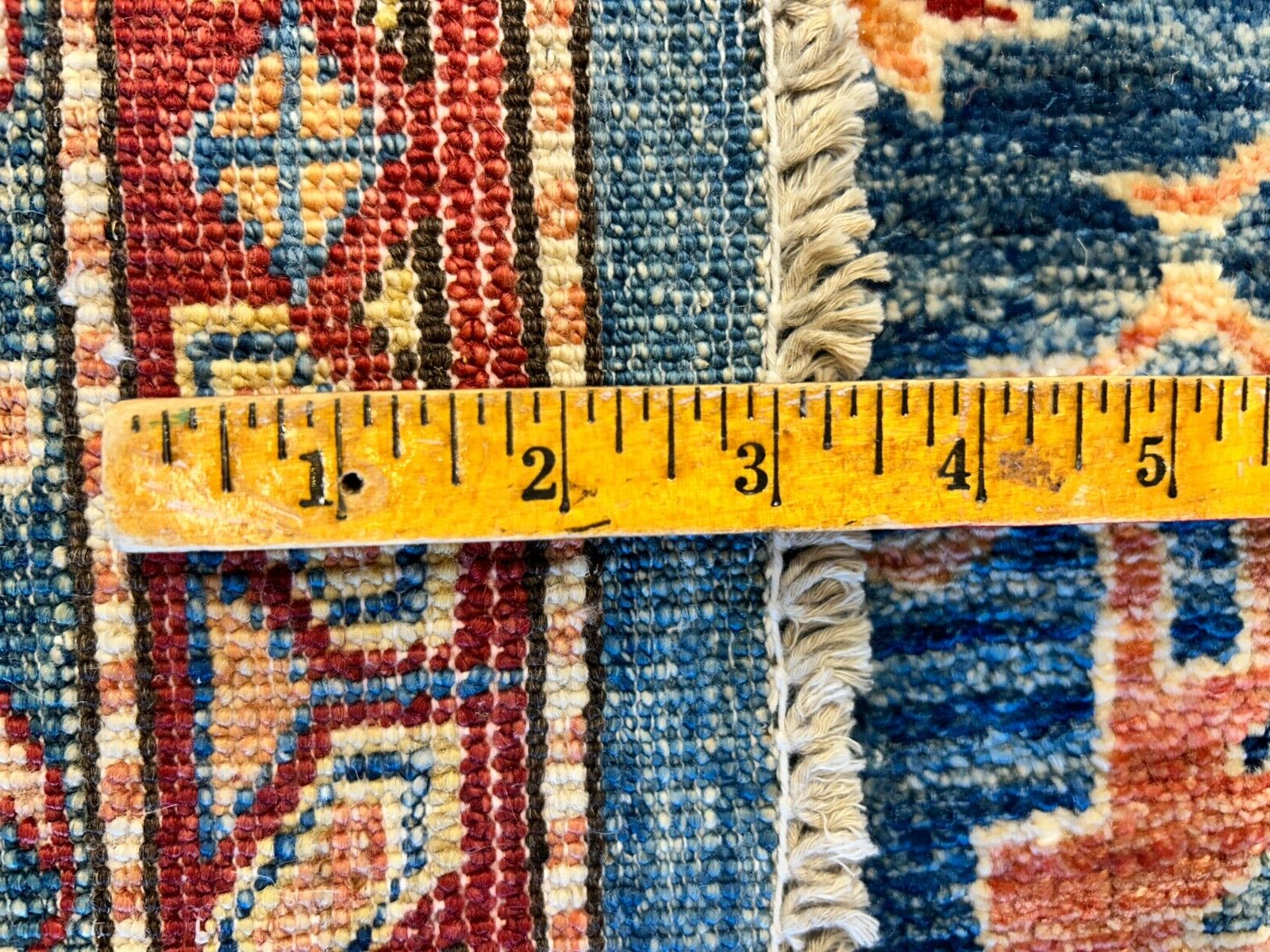 9'6"x11'7" Hand-Knotted 100% Wool Pile Kazak Design Carpet - Area Rug