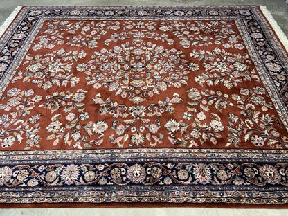 8’1”x9’11” Hand-Knotted 100% Wool Pile Oriental Area Rug - Carpet