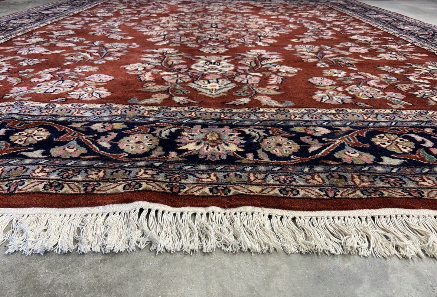 8’1”x9’11” Hand-Knotted 100% Wool Pile Oriental Area Rug - Carpet