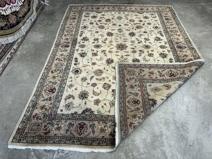 7’x9’11” Vintage Hand-Knotted 100% Wool Pile Tabrize Area Rug - Carpet