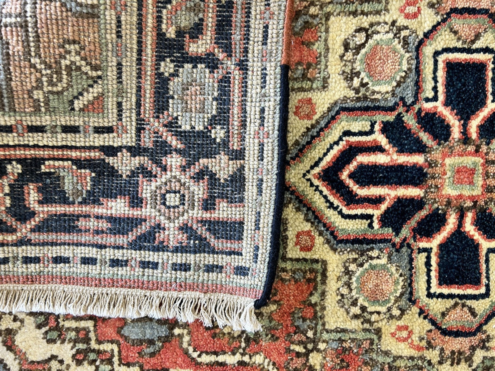 3'x5' Hand-Knotted 100% Wool Pile IndoSerapi Rug