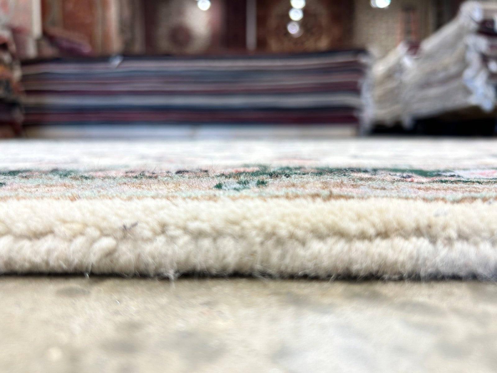 2'1"x5'1" Hand-Knotted 100% Wool Pile All-Over Area Rug