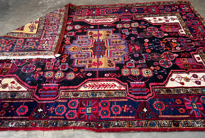 5'3" x 8'1'' Hand-Knotted 100% Lamb Wool Nahavande Area Rug