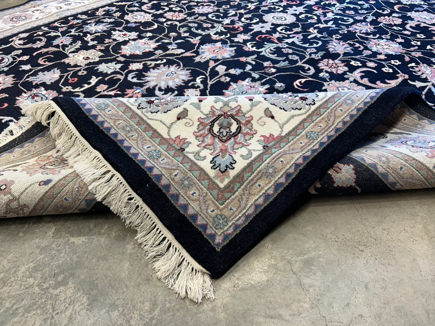 9'x12' Hand-Knotted 100% Lamb Wool Pile Oriental Rug