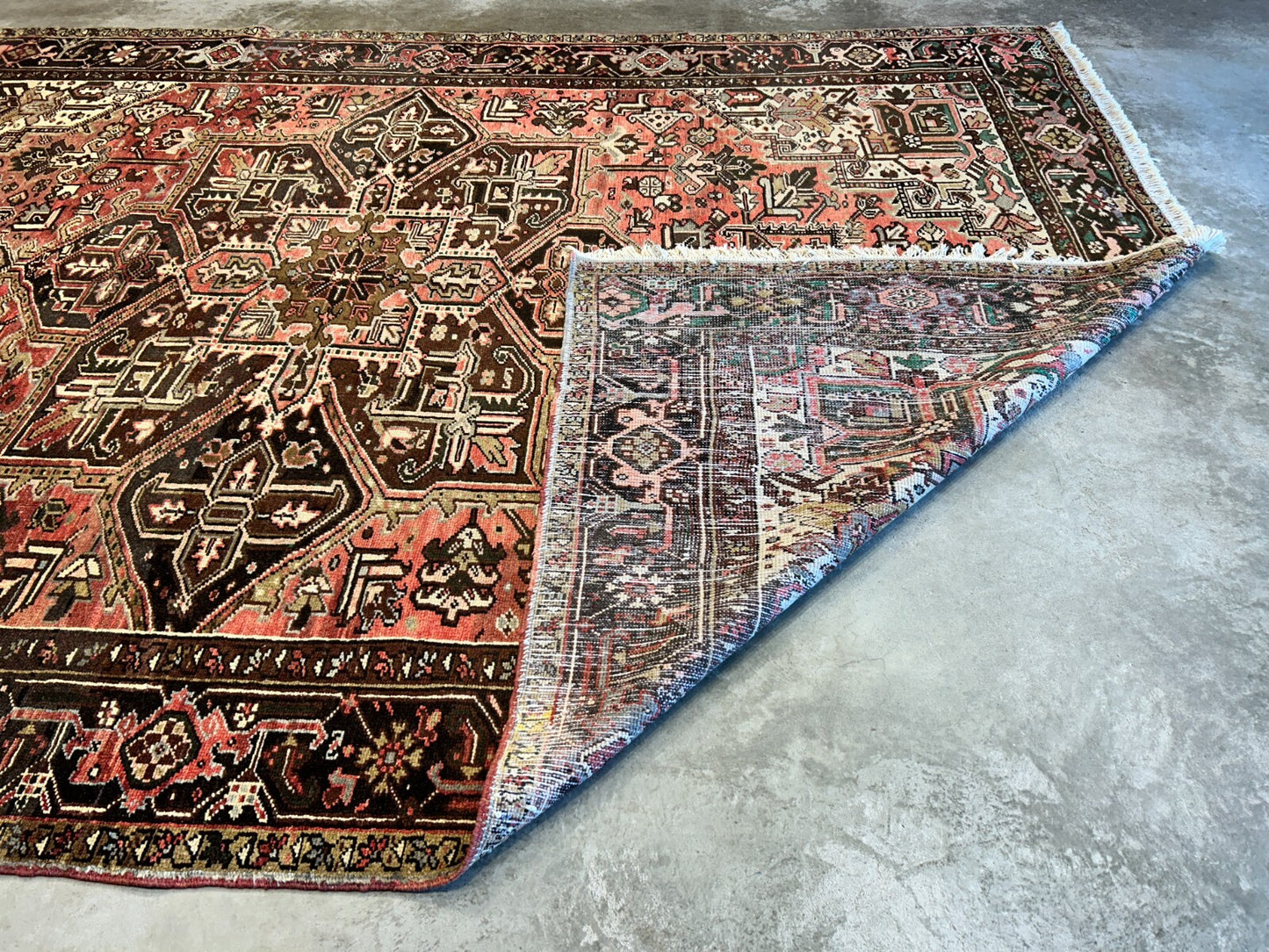 8'5"x11'10" Hand-Knotted 100% Wool Pile Herize Rug