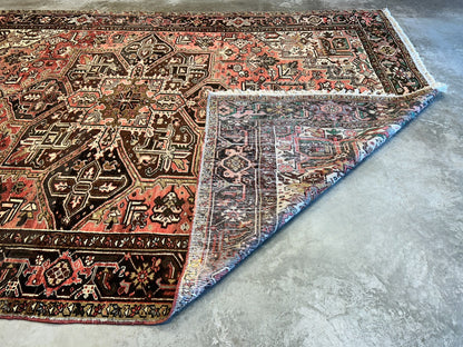 8'5"x11'10" Hand-Knotted 100% Wool Pile Herize Rug