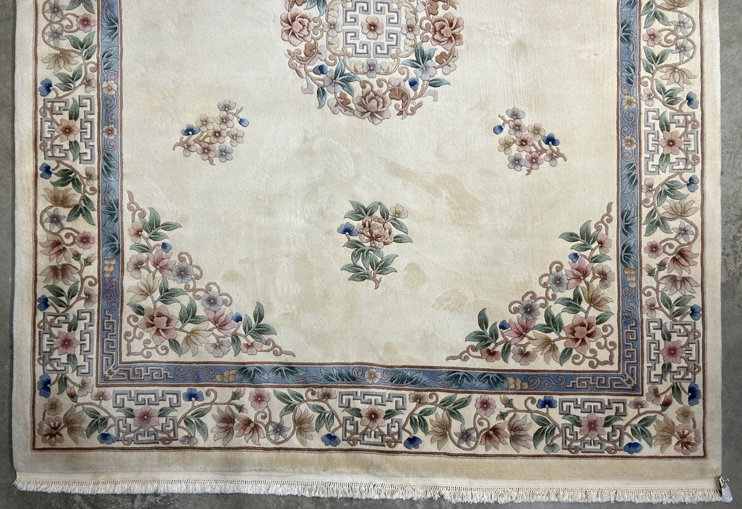 7’10”x10’1” Hand-Knotted 100% Wool Pile Oriental Area Rug - Carpet