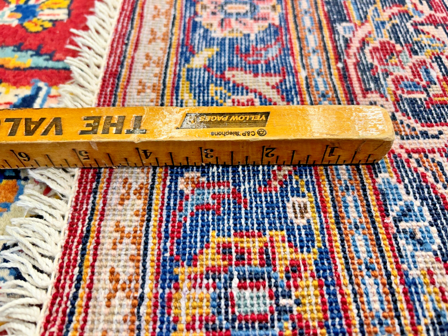 8'11"x12'4" Hand-Knotted 100% Wool Pile Kashane Rug