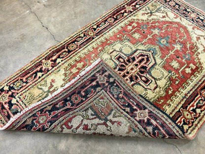 3'x5' Hand-Knotted 100% Wool Pile IndoSerapi Rug