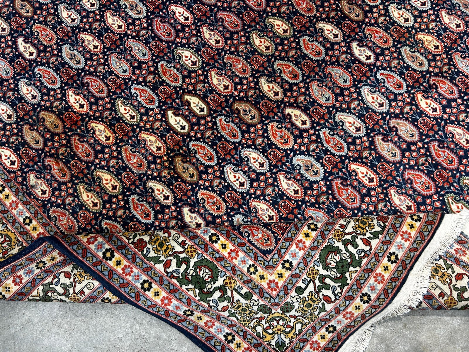 8'x11' Hand-Knotted 100% Wool Pile Hereke Area Rug - Carpet