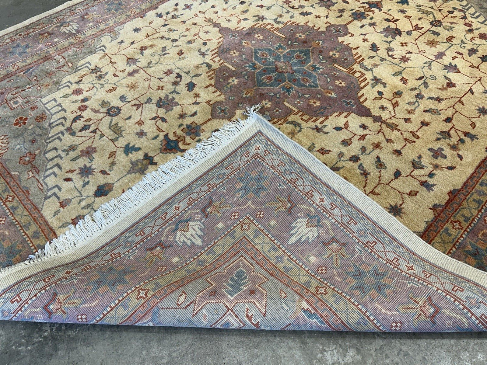 7’10”x9’6” Hand-Knotted 100% Wool Pile Oriental Area Rug - Carpet