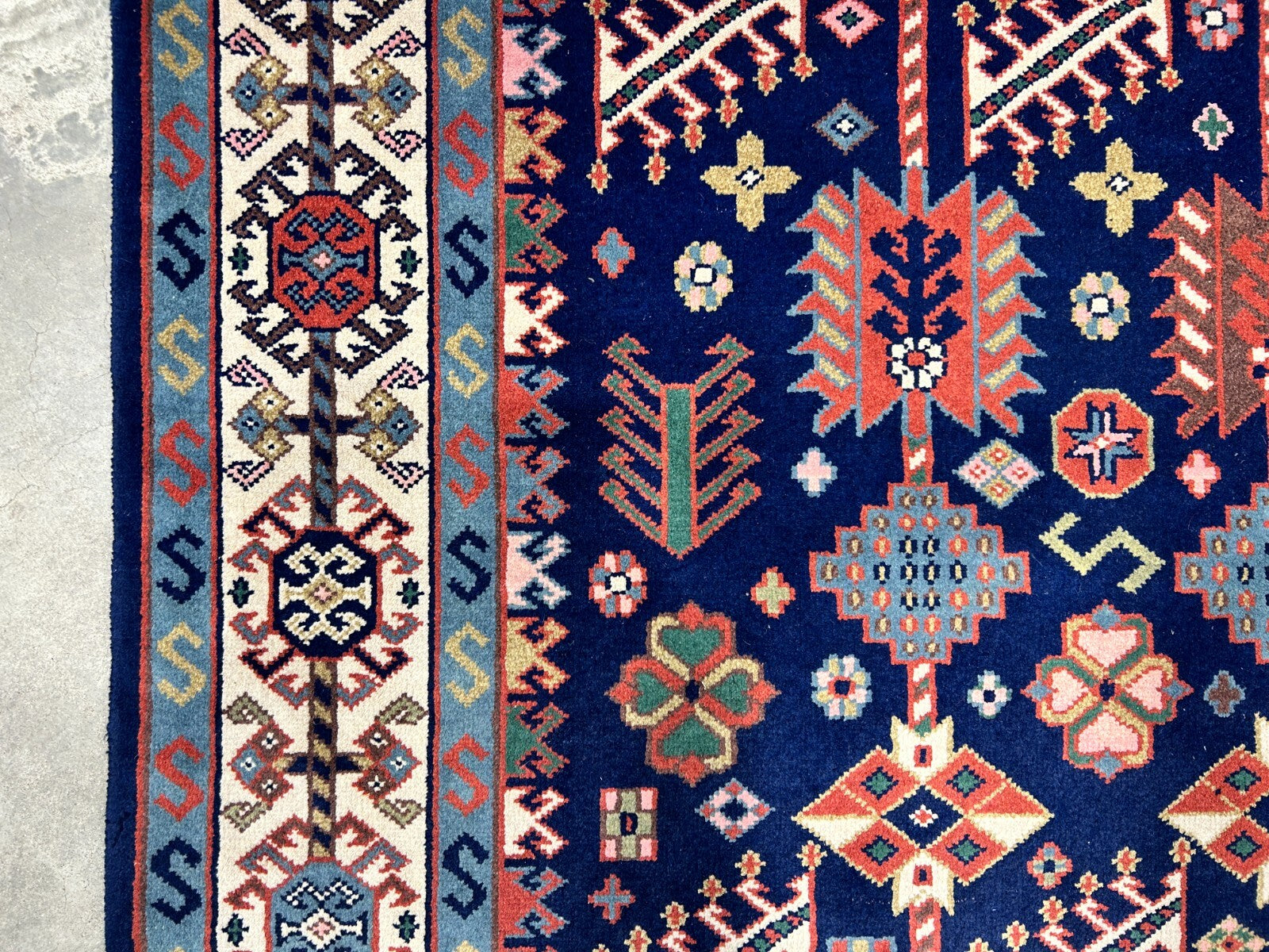 5'10"x8'9" Hand-Knotted 100% Wool Carpet - Kazak Area Rug