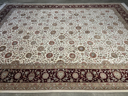 9'x12' Very Fine Hand-Knotted 100% Lamb Wool Pile PakPersian Rug